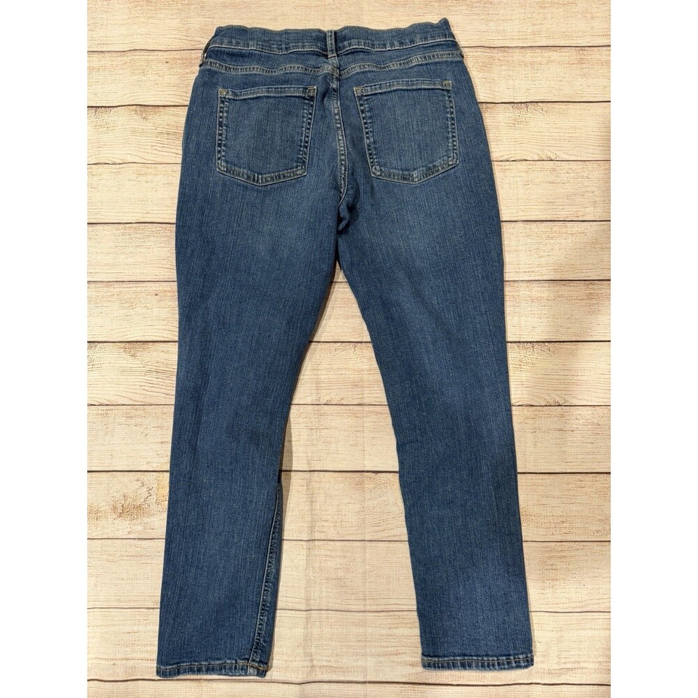 Banana Republic Girlfriend Jeans Womens 27/4 Blue Distressed Denim - Picture 4 of 7